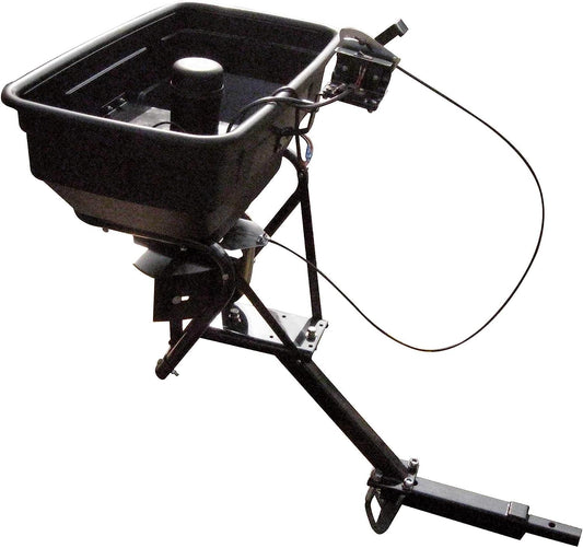 Field Tuff 125 lb. Receiver Mount Spreader – 12V for ATV, UTV, or Tractor