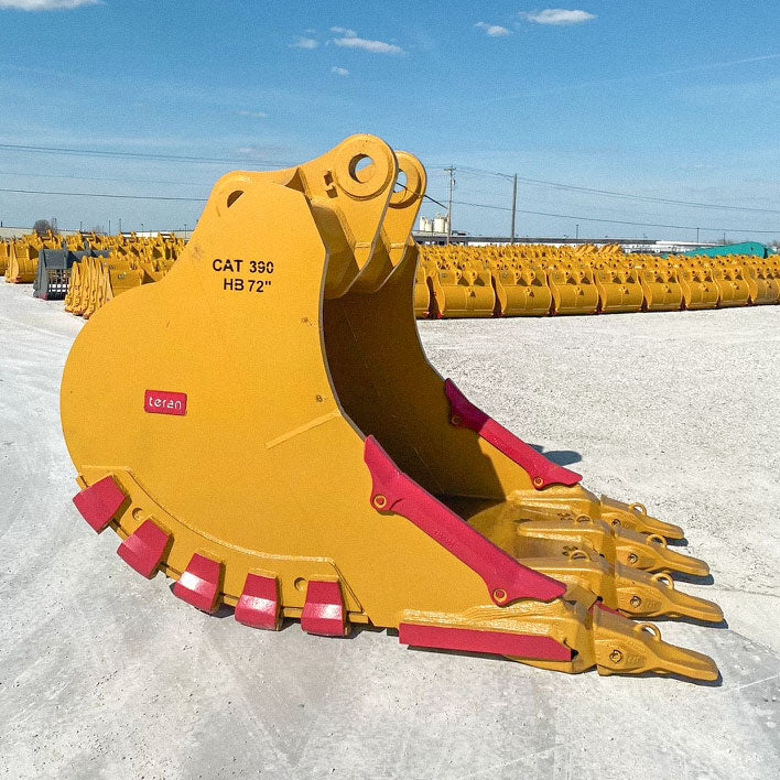 Teran Versatile Excavator Bucket | Model BKT-390 HDXV |50" to 91" Inch Digging | Capacity 3.04 to 6.4 Cubic Meters | For Excavators
