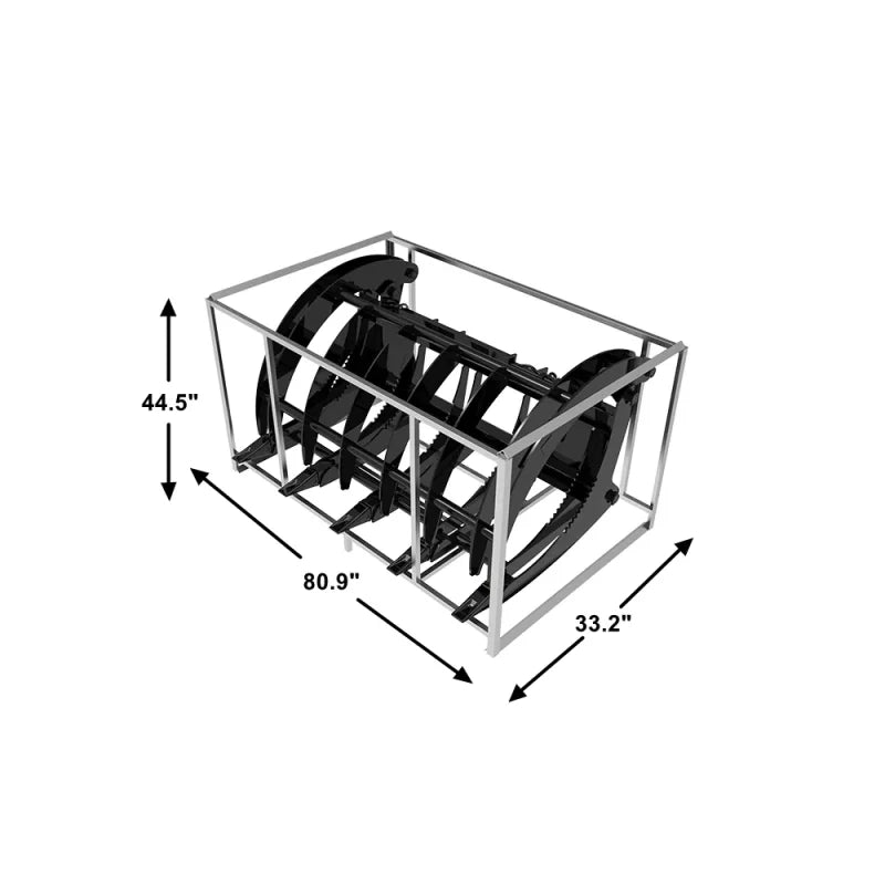 Landy Attachments Root Grapple Rake | Width 72" | 16 GPM | 20-35 HP | For Skid Steers, ATVs, UTVs, & Tractors