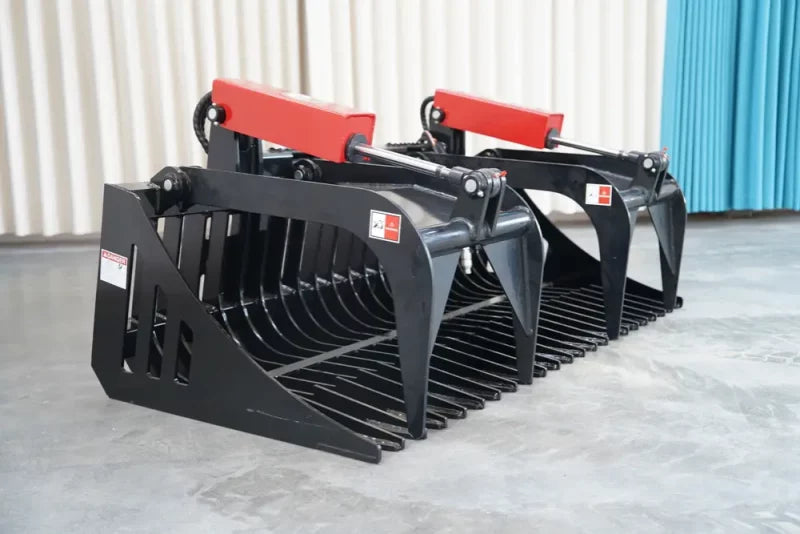 Landy Attachment Rock Grapple Bucket | Width 72" & 84" | 16 GPM | For Skid Steers