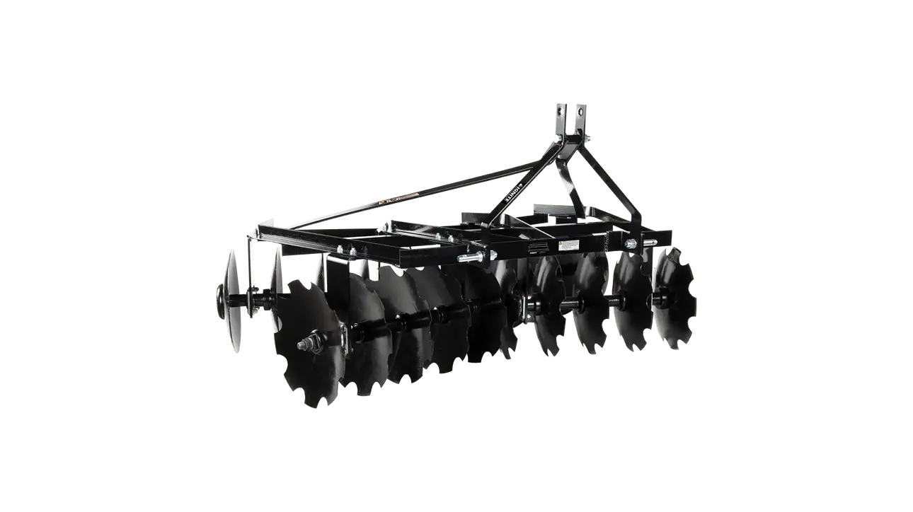 Ignite Attachments 3-Point Disc Harrow | Model DH72 | Working Width 72" | Cultivation Width 75" | Horsepower 22-40 HP | For Tractors