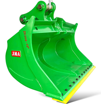 JMA Attachments Tilt Bucket | Model ZX-200 | Bucket Width 72" inches | Pin Size 80mm | For 16 – 25 Tons Excavators