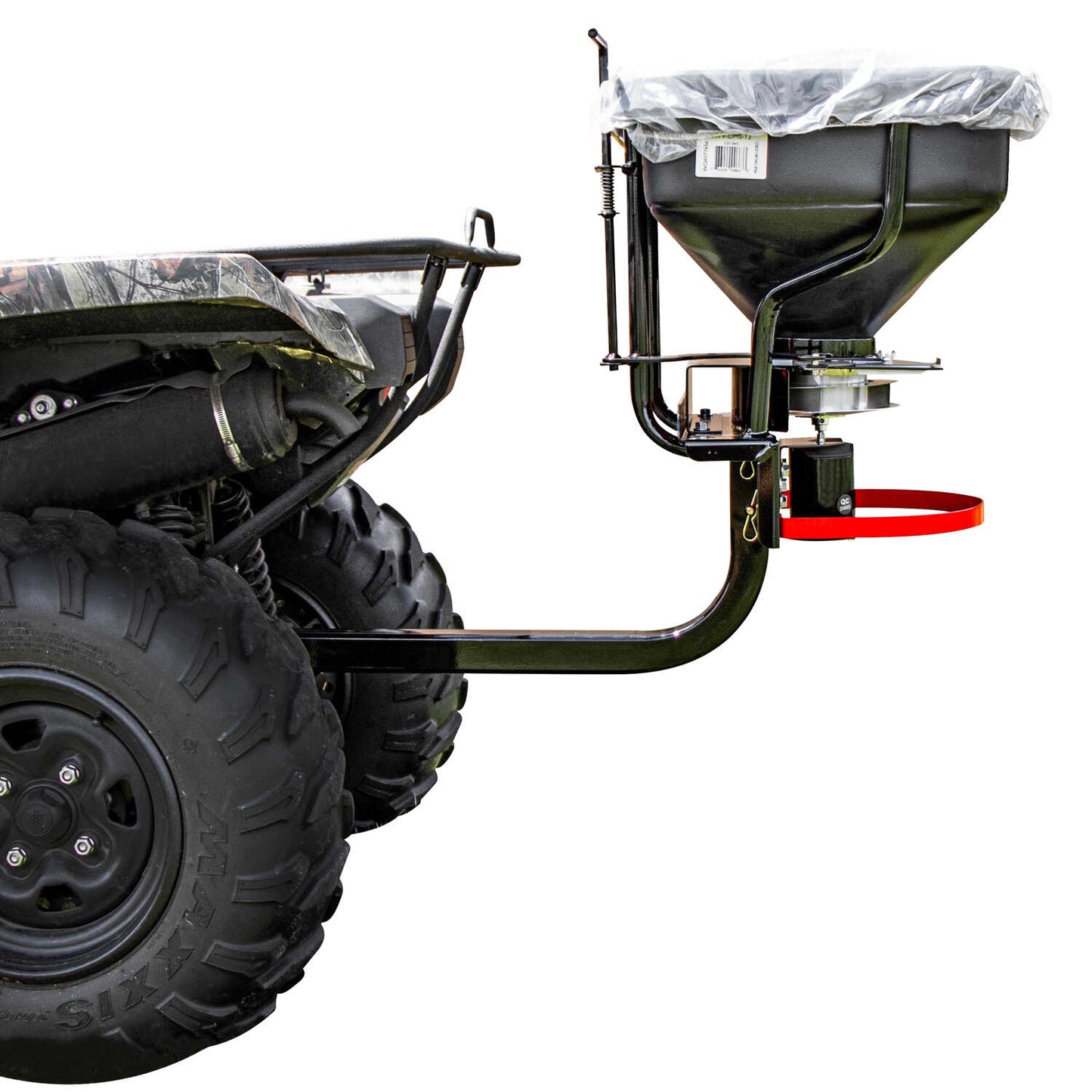 Fimco ATV Dry Material Spreader With Rain Cover and 2˝ Receiver Attachment
