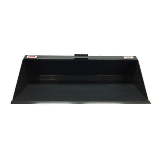 STOUT | Heavy Duty Material Bucket | Single Bevel Edge | 60", 66", 72" Widths | 22–34 kW (30–45 HP) | For Skid Steer