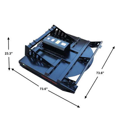 Landy Attachments Brush Cutter | Width 65" & 72" | 20-35 HP | 15-32 GPM | For Skid Steers, ATVs, UTVs & Tractors