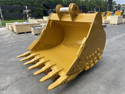 Bedrock Attachments Heavy-Duty Bucket & Adjuster GP | Model EB336DBHD-72-2.36 | Width 72-Inch | Capacity 2.36 CU M | Machine Size 30-40 Tons | For Excavators CAT 336