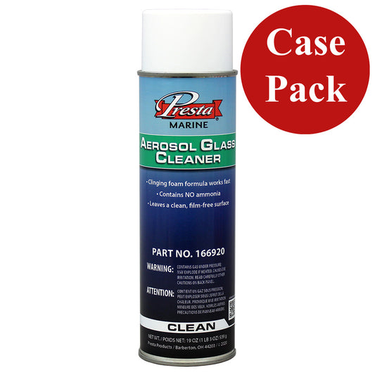 Presta Marine Ammonia Free Aerosol Glass Cleaner - 19oz - *Case of 12* [166920CASE]