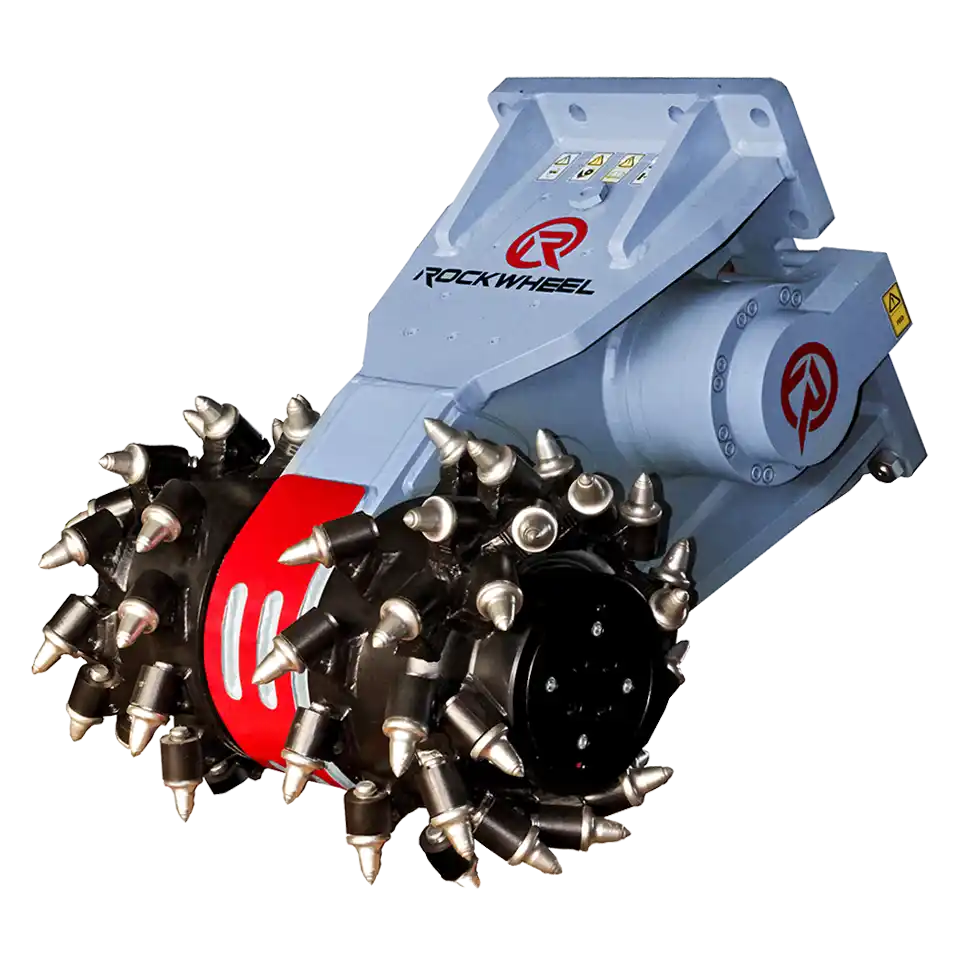 RockZone Rock and Concrete Grinder Attachment | Models G50, G60 & G125 | Width 41" To 59" | 40 To 150 Ton | For Excavators