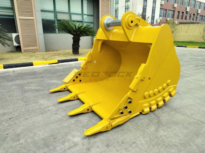Bedrock Attachments Service Rock Bucket | Model EB350UBHD-73-3.2 | Width 73-Inch | Capacity 3.2 CU M | Machine Size 35-50 Tons | For Excavators CAT 350