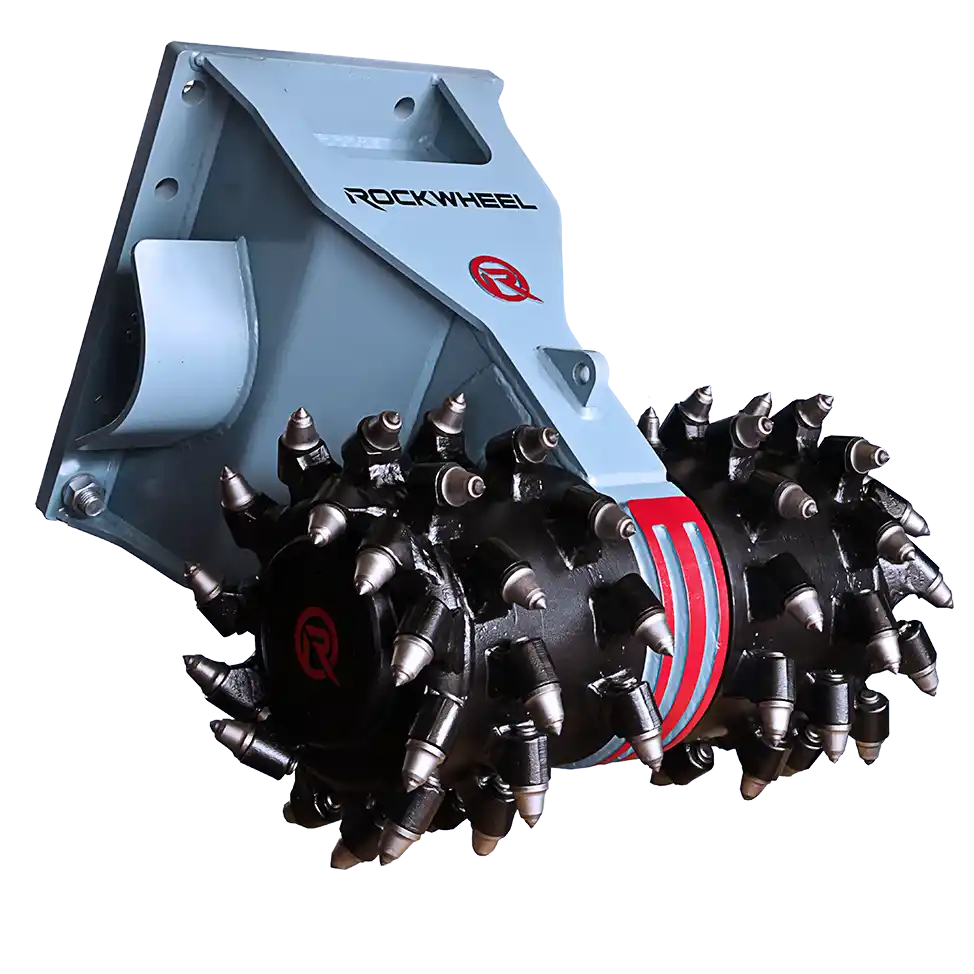 RockZone Rockwheel Twin Drum Cutters | Model D20 & D30 | Width 42" - 46" | Machine Size 17 - 42 Tons | For Excavators