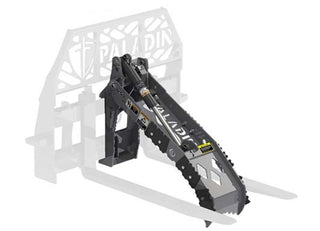 Paladin Pallet Forks | SharkBite™ & 42" Log Grapple | Hydraulic Flow Range 10–25 GPM | For Skid Steers