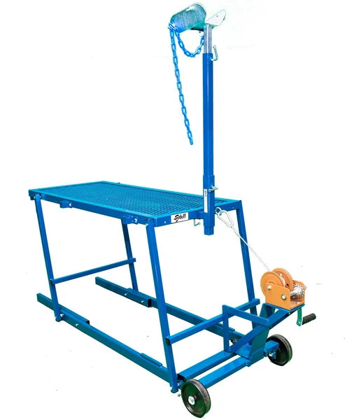 Sydell Winch Blocking Stand | #0755 | 20" Width | 4"-30" Height | For Sheep & Goats
