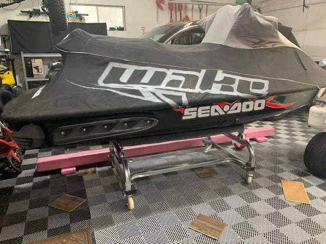 Black Widow Personal Watercraft Shore Dock | Model PWC-WINCH | Width 36" | 1,200 lb Capacity | For Jet Skis & Watercraft