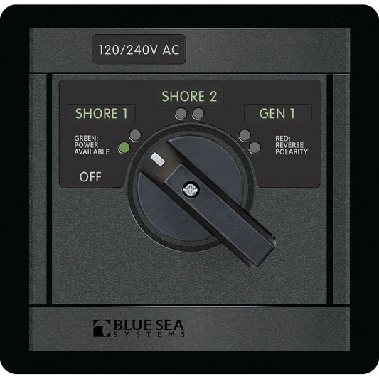 Bue Sea 120/240v AC Rotary 65A Off + 3 Sources [1488]