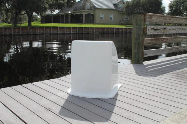 RIO MARINE CUSTOMS | Fiberglass Boat Console | Model CMCC00 | 23" W x 25" H x 25" D | Nida-Core Reinforced | For Small Skiffs