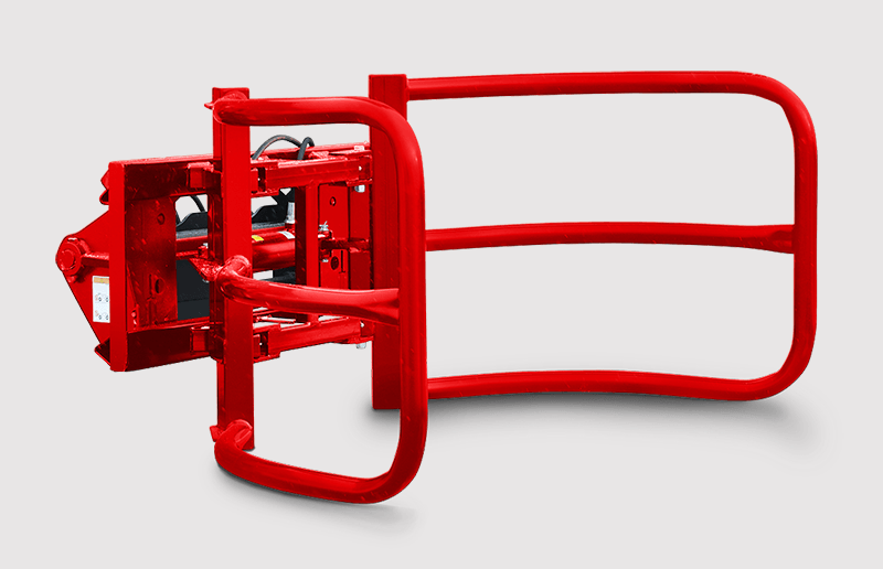 WIFO Equipment Bale Hugger | Model WBG-S | Single Round Bale Grabber | Opening 66″ | SSL Mount | For Skid Steers