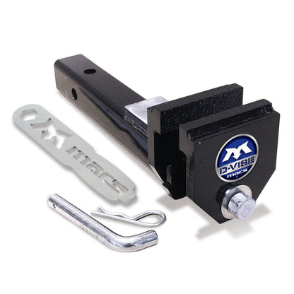 Black Widow D-Vise Hitch-Mounted Bench Vise | Model DV-2IN | Jaw Width 4" Opens to 8" | Manual Operation | 4 To 90+ HP | For 2" Receiver Trucks, Jeeps & UTVs