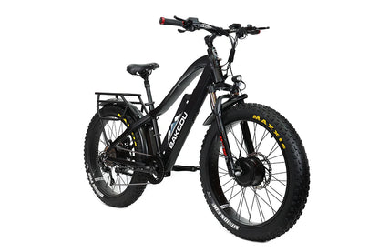 Bakcou Dual-Hub Electric Bike | Model Kodiak AWD | Load Capacity 350 Lbs | Top Speed 25 Mph