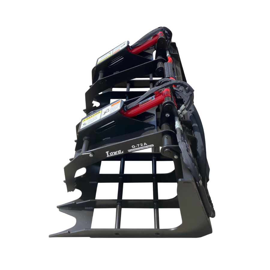 LOWE | BG-600 Grapple | 72" Width | 42" Grapple Opening | 863 lb Heavy-Duty Design | Heavy-Duty Construction | Greaseable Pivot Points | For Skid Steers