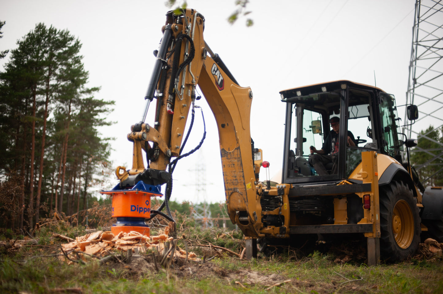 Dipperfox Stump Crushers | Model SC600 | For Mini Compact / Compact Track Loader