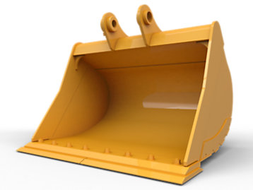 IS Attachments Smooth Ditching Bucket With Bolt-On Edges | Width 24