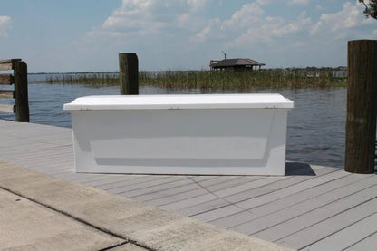RIO MARINE CUSTOMS |  Dock Box | Model CM071-S | 71" W x 24" H x 22" D | Heavy Duty Construction | For Marine Storage