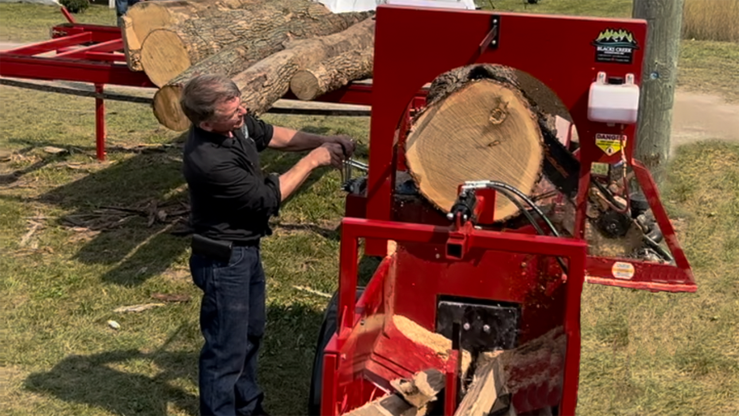 Blacks Creek Firewood Processor | Model 3000 | 50 Gallon Hydraulic Reservoir | Triple Hydraulic Pump