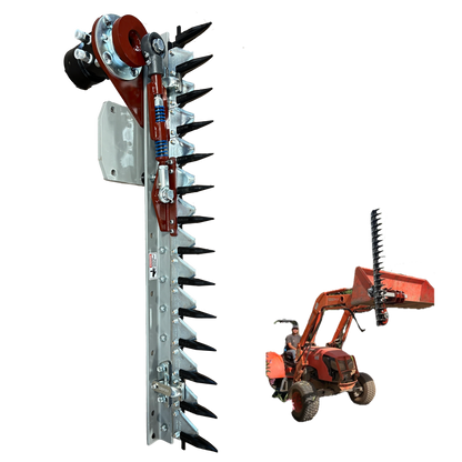 Agrishield Pro-Cut Hydraulically Driven Sickle Bar | Bucket Clamp Mount | Bar Length 42", 54" & 66" | Hydraulic Flow 5-16+ GPM | For Skid Steers, Tractors, Loaders & Excavators