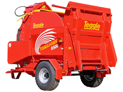 Teagle | Tomahawk Straw Blower | Model T8500SC CHIEF | Width 80" | 6' Round & 8' Rectangular Bales | 4.5m³ Capacity | Horsepower 80 HP | For Tractors