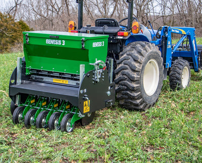 RTP Genesis3 3’ No Till Drill | Model Genesis 3 | Width 36” | 30+ HP | For Small Tractors &  800cc+ UTVs