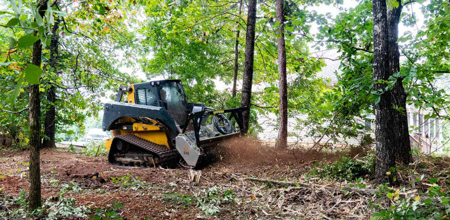 FAE | Forestry Mulcher With Bite Limiter Technology | Model DML/SSL/VT150 BL | Width 59" | Hydraulic Flow 12–30 GPM | For Skid Steers
