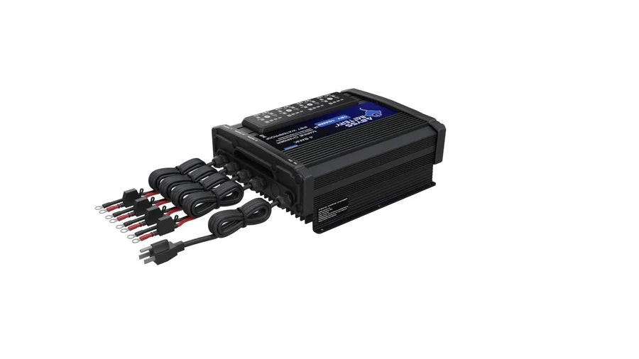 ABYSS® | 4 Bank 12V On-Board Marine Battery Charger | Model AB-CRG-12V-4B | 40A Total Output | For LiFePO₄, AGM & Lead Acid Batteries