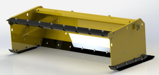 CL Fabrication EZ Snow Pusher w\Floating Mount | Width 72"-120" inches | For Skid Steer