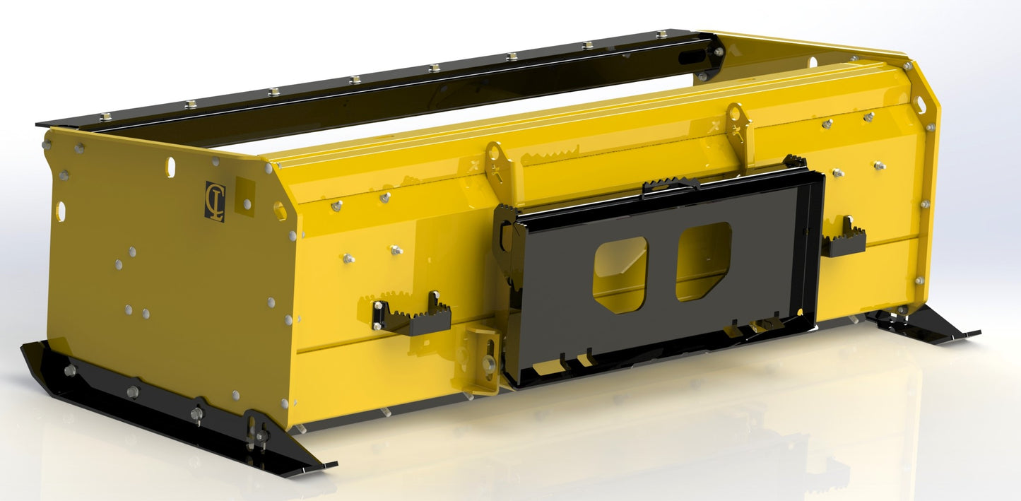CL Fabrication EZ Snow Pusher w\Floating Mount | Width 72"-120" inches | Horsepower 50-100+ HP | For Tractor