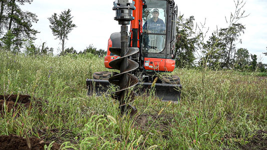 Virnig X30 Mini Excavator Auger Drives | Models AUG30VGHXC To AUGHT36VGHXC | Widths 10.8" To 11.5" | Machine Size 3 to 5 Ton | For Mini Excavators