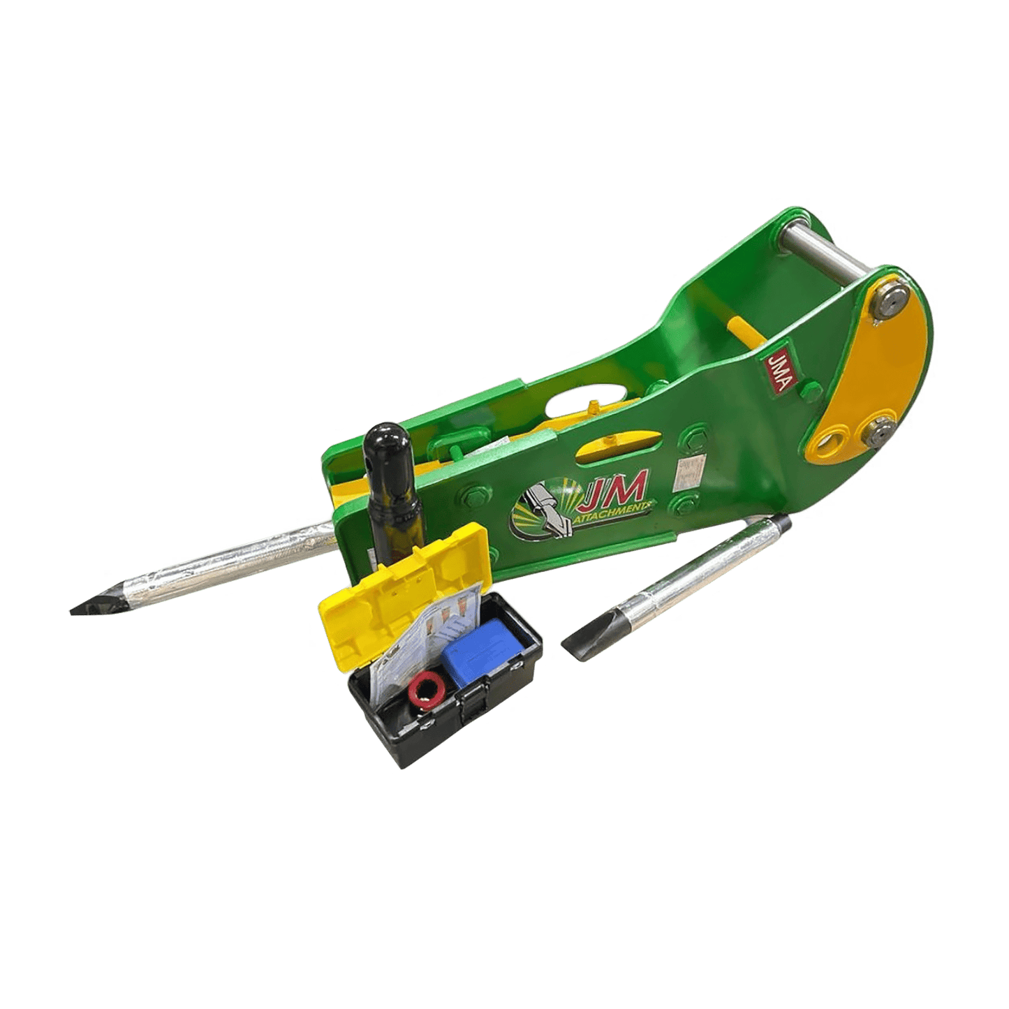 JMA Attachments Hydraulic Hammer | Pin Size 45mm, 50mm & 55mm | Energy Class 800 Joules | For Backhoe Loaders