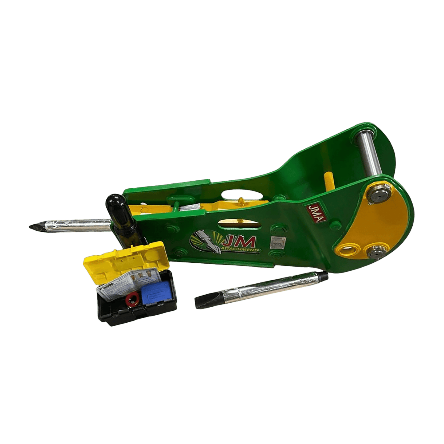 JMA Attachments Hydraulic Hammer | Pin Size 45mm, 50mm & 55mm | Energy Class 800 Joules | For Backhoe Loaders