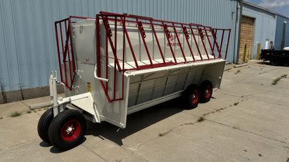 Apache Equipment 300 Creep/Self Feeder | Length 16' | Capacity 300 Bushel | Portable & Skid | Heavy‑Duty Steel & Galvanized Options | For Daily Feeding Pressure