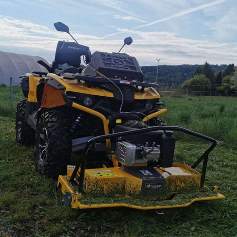 RAMMY 48" ATV BRUSH CUTTER 120 WITH HARDENED FLAIL STYLE GRASS BLADES