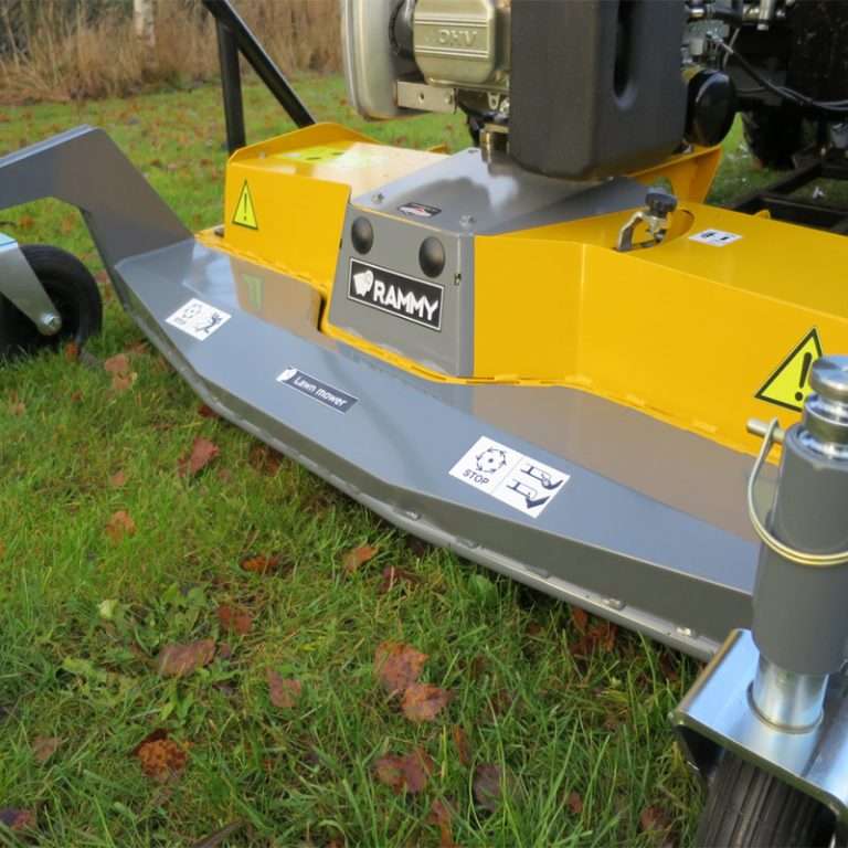 RAMMY 48" ATV LAWN MOWER 120 WITH HARDENED FLAIL STYLE GRASS BLADES & 344cc ENGINE