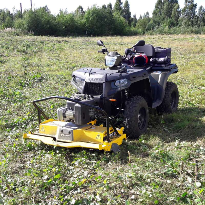 RAMMY 48" ATV BRUSH CUTTER 120 WITH HARDENED FLAIL STYLE GRASS BLADES