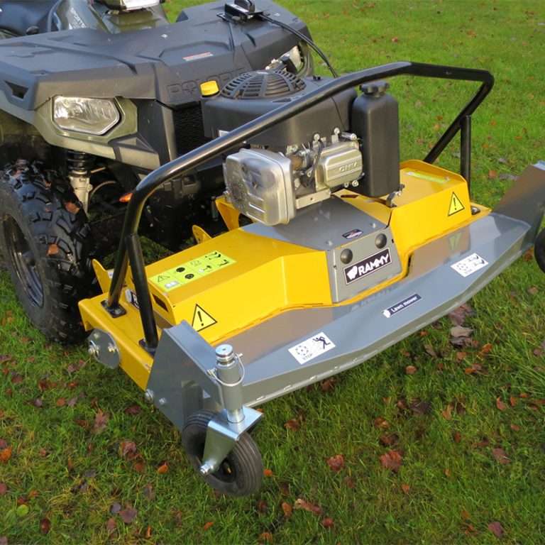 RAMMY 48" ATV LAWN MOWER 120 WITH HARDENED FLAIL STYLE GRASS BLADES & 344cc ENGINE