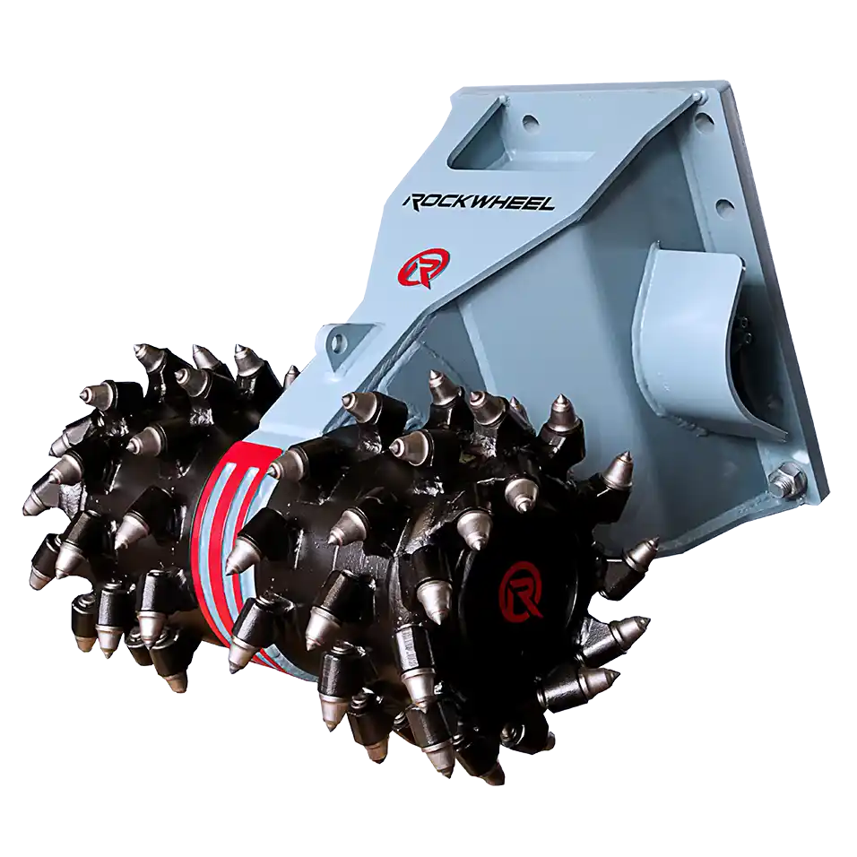 RockZone Rockwheel Twin Drum Cutters | Model D20 & D30 | Width 42" - 46" | Machine Size 17 - 42 Tons | For Excavators