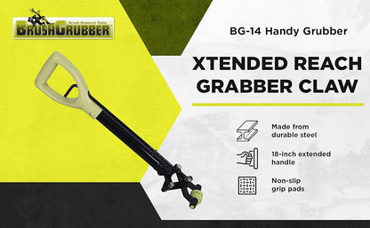 Brush Grubber™ Handy Grubber | Model BG‑14 | Handle Length 18" Extended Reach