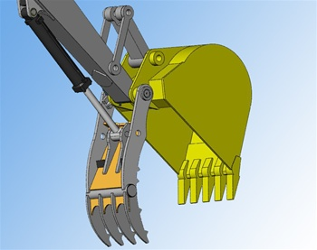 IS Attachments Pin On Hydraulic Thumb Stick Pivot | POHT Series | Machine Size 2.5-35 Tons | For Excavators