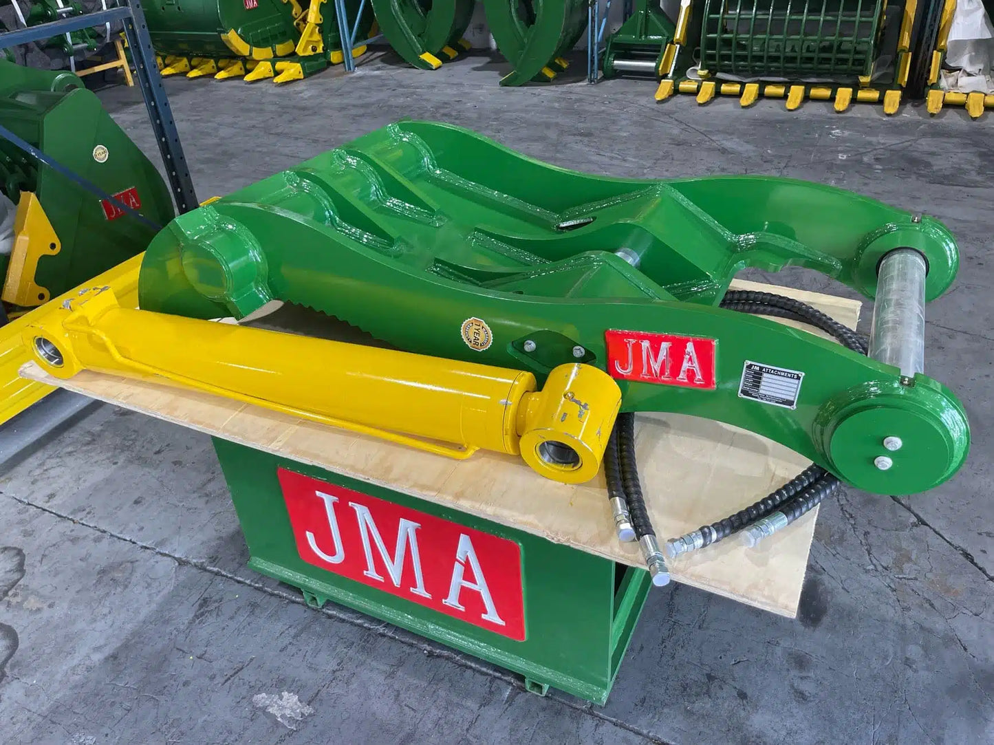 JMA Attachments Main Pin Hydraulic Thumb | Pin Size 80mm | For 16 - 25 Tons Excavators