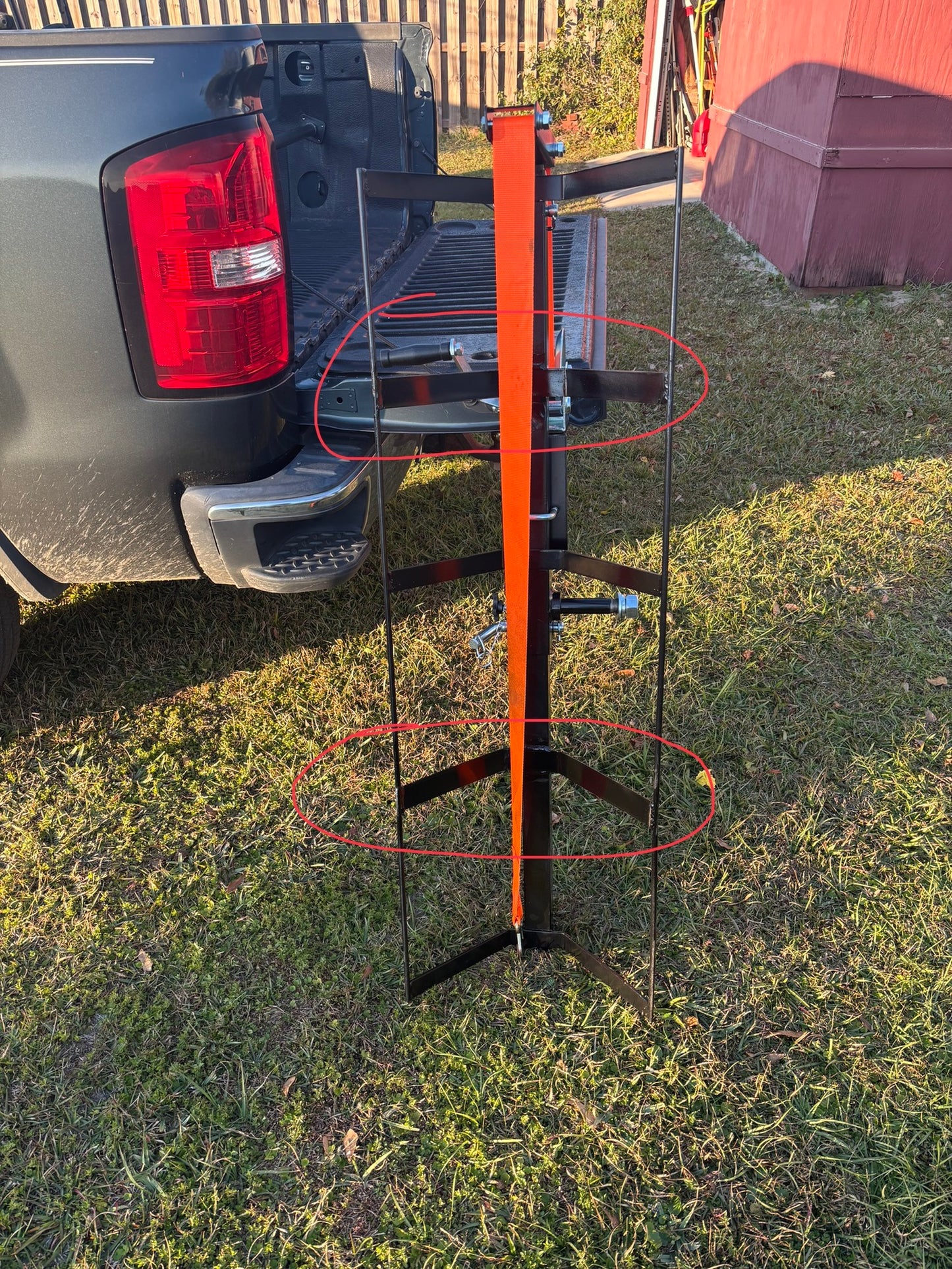 KShot Hitch-Mounted Deer Hoist & Carrier | Model DEER-HOIST-CARRIER | 40.25" L x 18.5" W | 600 lb Capacity | 20 To 100+ HP | Trucks, SUVs, ATVs & UTVs