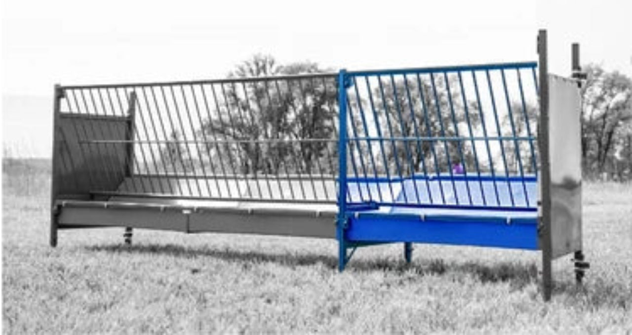 Sydell Add-on Vertical Fenceline Feeder | #0816P & #0818P | Size 25.5" & 97.25" | For Sheep & Goat