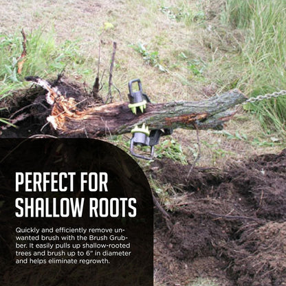 Brush Grubber™ HD Tree & Stump Remover | Xtreme Plus (BG‑20) | Capacity 6" Diameter