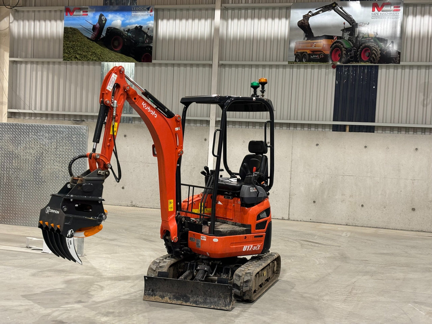 MDE MACHINERY 26.4" TO 75" SCORPION EXCAVATOR GRAPPLE 100% SWEDISH HARDOX STEEL WITH MOUNT & PINS FOR EXCAVATOR